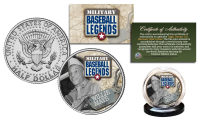 Willie Mays "Military Baseball Legends" JFK Half Dollar U.S. Coin at PristineAuction.com