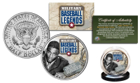 Jackie Robinson "Military Baseball Legends" JFK Half Dollar U.S. Coin at PristineAuction.com