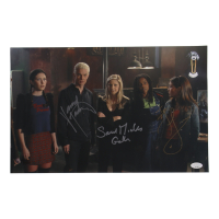 Sarah Michelle Gellar, James Marsters, & Iyari Limon Signed "Buffy the Vampire Slayer" 11x17 Photo (JSA) at PristineAuction.com