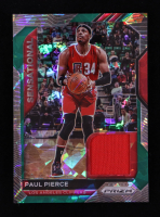 Paul Pierce 2020-21 Panini Prizm Sensational Swatches Prizms Green Ice #5 #32/56 at PristineAuction.com