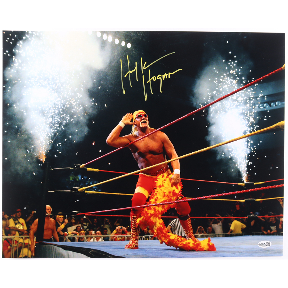 Hulk Hogan Signed WWE 16x20 Photo (JSA) at PristineAuction.com