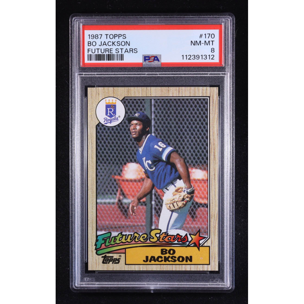 Bo Jackson 1987 Topps #170 RC (PSA 8) at PristineAuction.com