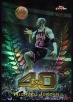 Michael Jordan 1997-98 Topps Chrome Topps 40 Refractors #T5 at PristineAuction.com