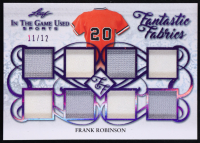Frank Robinson 2019 Leaf ITG Used Sports Fantastic Fabrics Octo Relics Purple Foil #FF07 #11/12 at PristineAuction.com