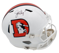 John Elway Signed Broncos Full-Size Alternate Speed Helmet (Beckett) at PristineAuction.com