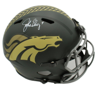 John Elway Signed Broncos Full-Size Salute to Service Alternate Speed Helmet (Beckett) at PristineAuction.com