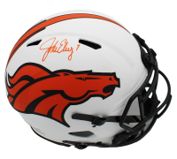 John Elway Signed Broncos Full-Size Authentic On-Field Lunar Eclipse Alternate Speed Helmet (Beckett) at PristineAuction.com