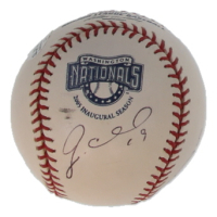 Nationals Greats | OML Baseball Signed by (4) with Brian Schneider, Matlon Byrd (JSA) at PristineAuction.com