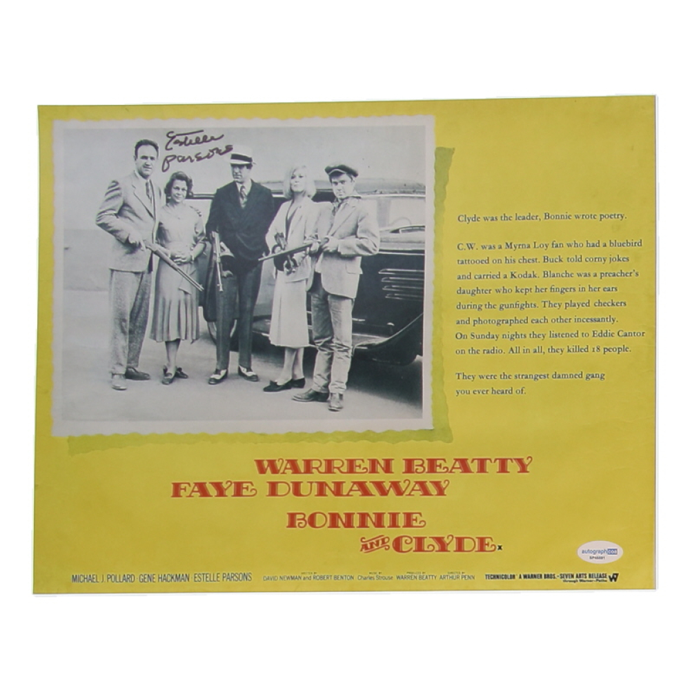 Estelle Parsons Signed "Bonnie and Clyde" 11x14 Photo (ACOA) at PristineAuction.com