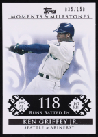 Ken Griffey Jr. 2008 Topps Moments and Milestones 118 RBI #33 #035/150 at PristineAuction.com