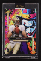 Drew Brees 2025 Wild Card Jokers Wild Pink Kaleidoscope #DNBa02 #1/1 at PristineAuction.com