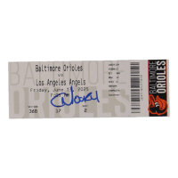 Christian Moore Signed 2025 Angels vs Orioles Ticket Stub (PSA) at PristineAuction.com