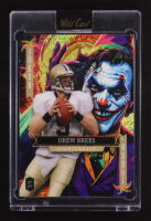 Drew Brees 2025 Wild Card Jokers Wild Yellow Mojo #DNBs08 #1/1 at PristineAuction.com