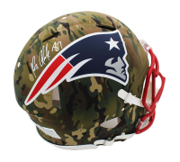 Rob Gronkowski Signed Patriots Full-Size Authentic On-Field Camo Alternate Speed Helmet (Radtke) at PristineAuction.com