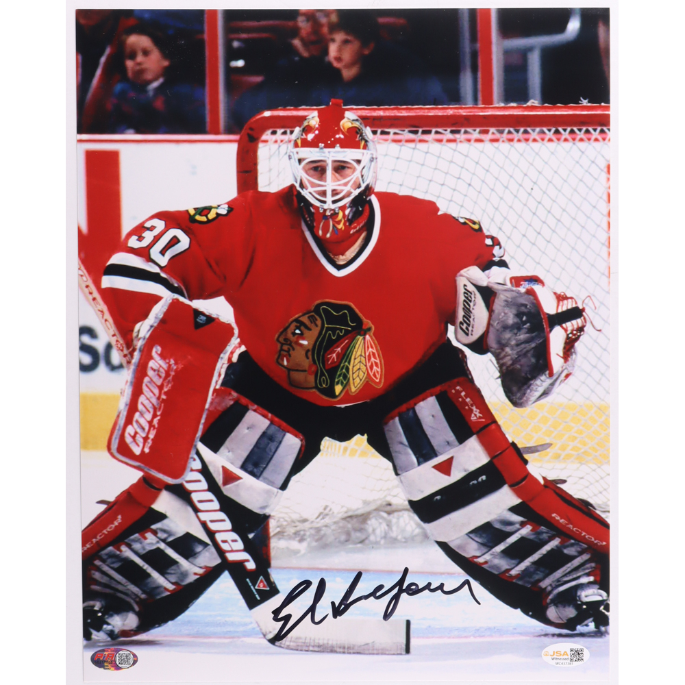 Ed Belfour Signed Blackhawks 11x14 Photo (JSA) at PristineAuction.com