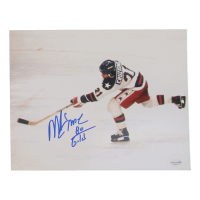 Mike Eruzione Signed Team USA 11x14 Photo Inscribed "80 Gold" (ACOA) at PristineAuction.com