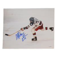 Mike Eruzione Signed Team USA 11x14 Photo Inscribed "80 Gold" (ACOA) at PristineAuction.com