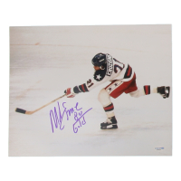 Mike Eruzione Signed Team USA 11x14 Photo Inscribed "80 Gold" (ACOA) at PristineAuction.com
