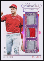 Joe Torre 2021 Panini Flawless Mastercraft Triple Relics #12 #14/15 at PristineAuction.com
