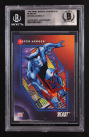 Nicholas Hoult Signed 1992 Impel Marvel Universe III Beast #9 (BGS) at PristineAuction.com