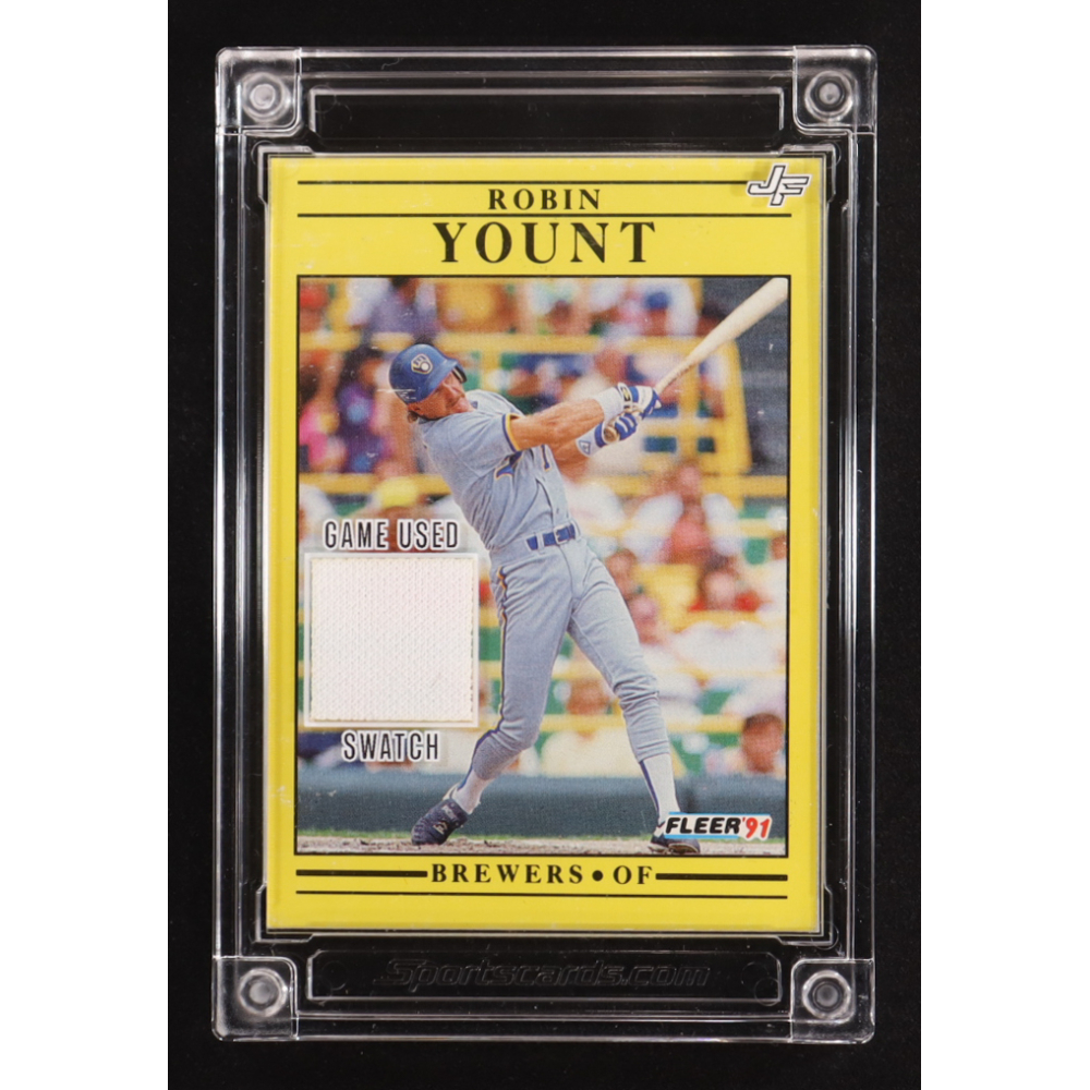 Robin Yount 2022 Jersey Fusion #RY91 at PristineAuction.com