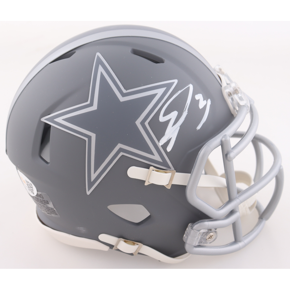 George Pickens Signed Cowboys Slate Alternate Speed Mini Helmet (JSA) at PristineAuction.com