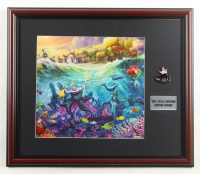 Thomas Kinkade "The Little Mermaid" Custom Framed Print with Retired Ursula Pin at PristineAuction.com