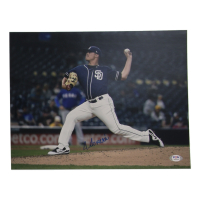 Adrian Morejon Signed Padres 11x14 Photo (PSA) at PristineAuction.com