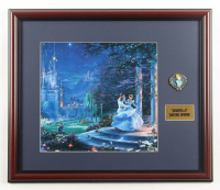 Thomas Kinkade "Cinderella" Custom Framed Print Display with Cinderella Pin at PristineAuction.com