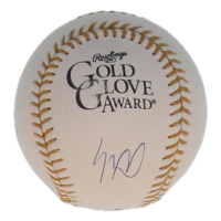 Luis Robert Jr. Signed Gold Glove Award Logo Baseball (JSA) at PristineAuction.com