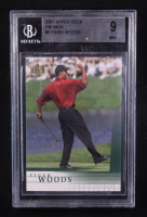 Tiger Woods 2001 Upper Deck Promos #NNO RC (BGS 9) at PristineAuction.com