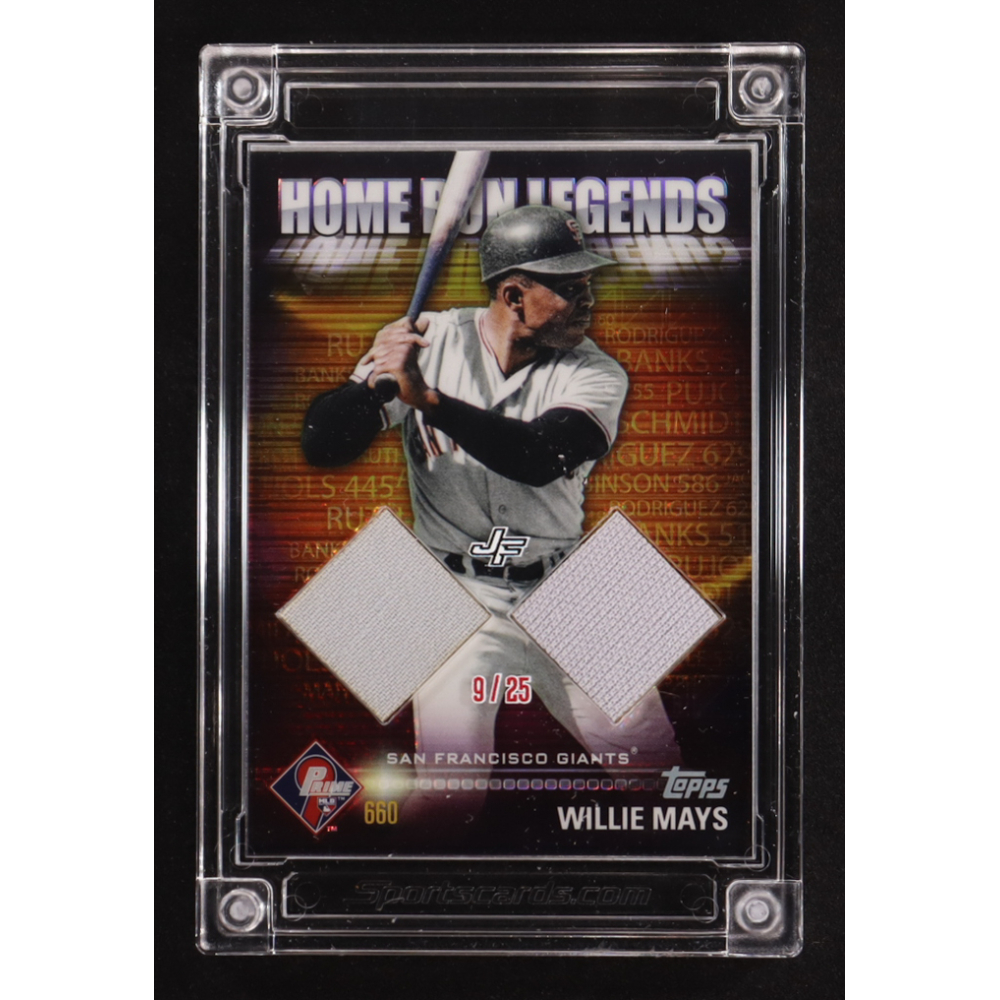 Willie Mays 2022 Jersey Fusion #WM78 #9/25 at PristineAuction.com