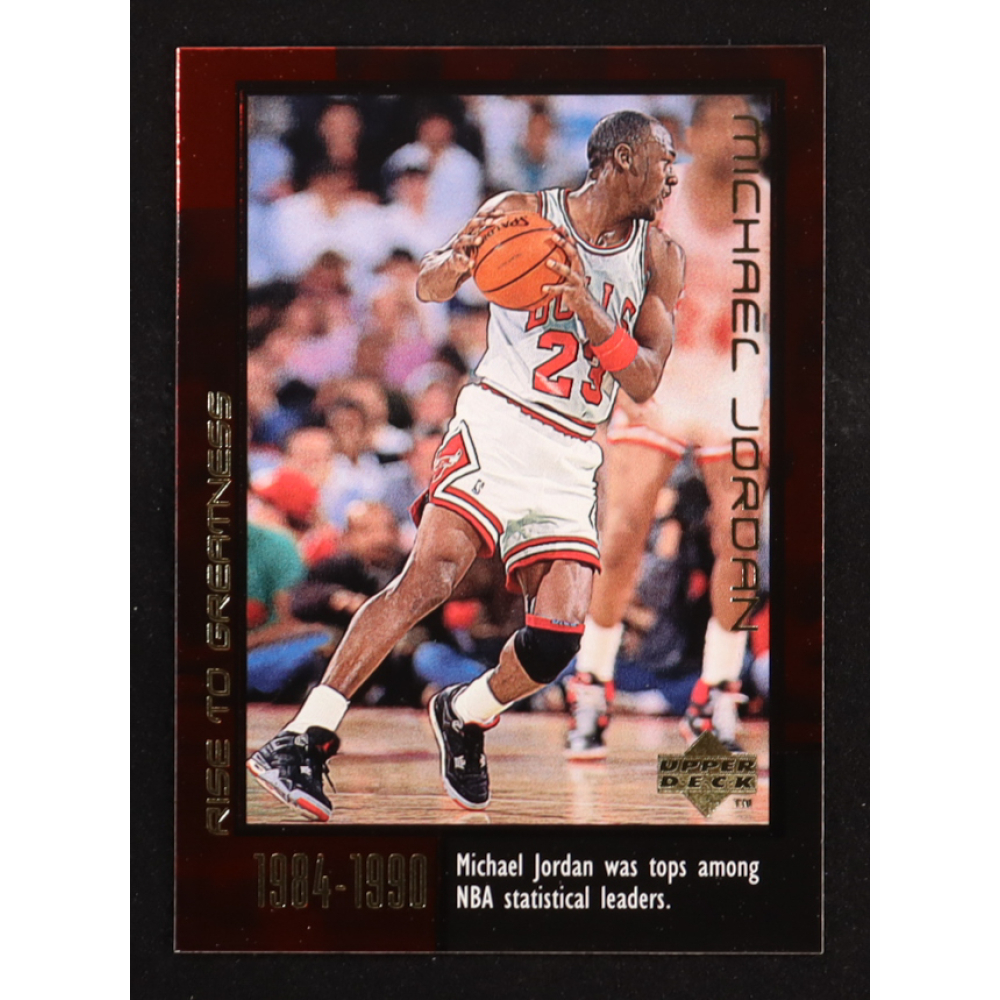 Michael Jordan 1999 Upper Deck Michael Jordan Career Rise to Greatness #21 at PristineAuction.com