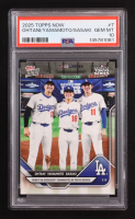 Shohei Ohtani / Yoshinobu Yamamoto / Roki Sasaki 2025 Topps Now #7 (PSA 10) at PristineAuction.com