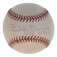 Eddie Murray Signed OAL Baseball Inscribed "3255 Hits" (JSA) at PristineAuction.com