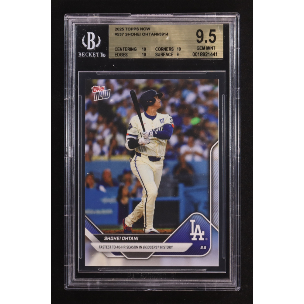 Shohei Ohtani 2025 Topps Now #537 (BGS 9.5) at PristineAuction.com
