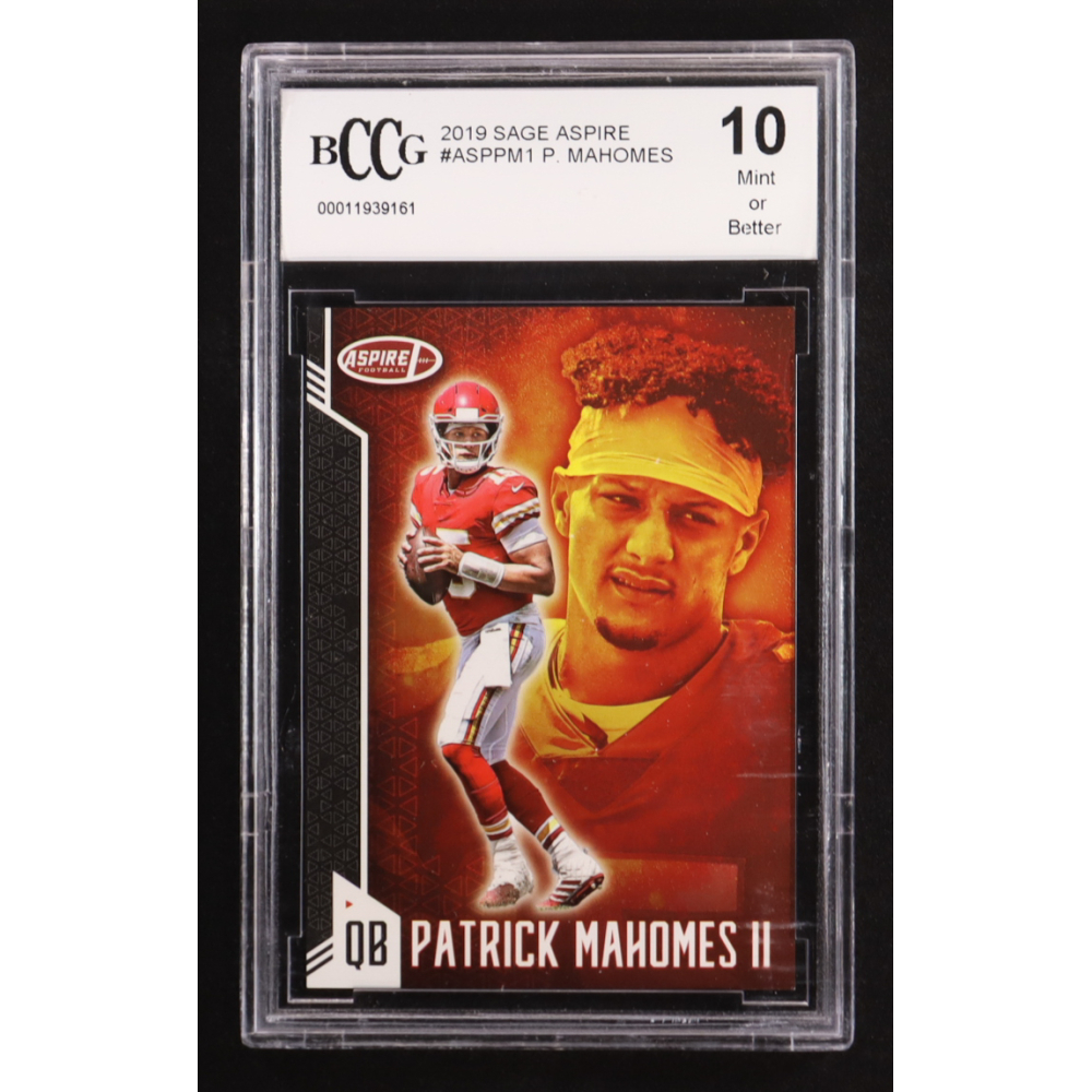 Patrick Mahomes 2019 SAGE Aspire #ASPPM1 (BCCG 10) at PristineAuction.com
