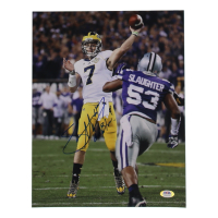 Shane Morris Signed Michigan Wolverines 11x14 Photo Inscribed "Go Blue!" (PSA) at PristineAuction.com