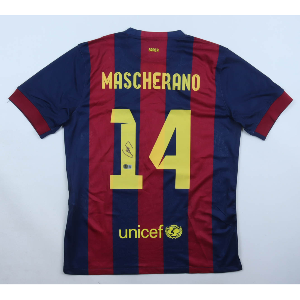 Javier Mascherano Signed Barcelona Nike Authentic Jersey (Beckett) at PristineAuction.com