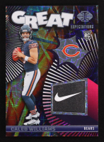Caleb Williams 2024 Panini Illusions Great Expectations Jerseys Sapphire #1 #4/9 RC at PristineAuction.com