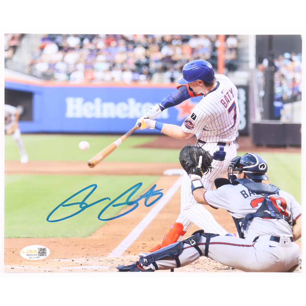Brett Baty Signed Mets 8x10 Photo (JSA) at PristineAuction.com