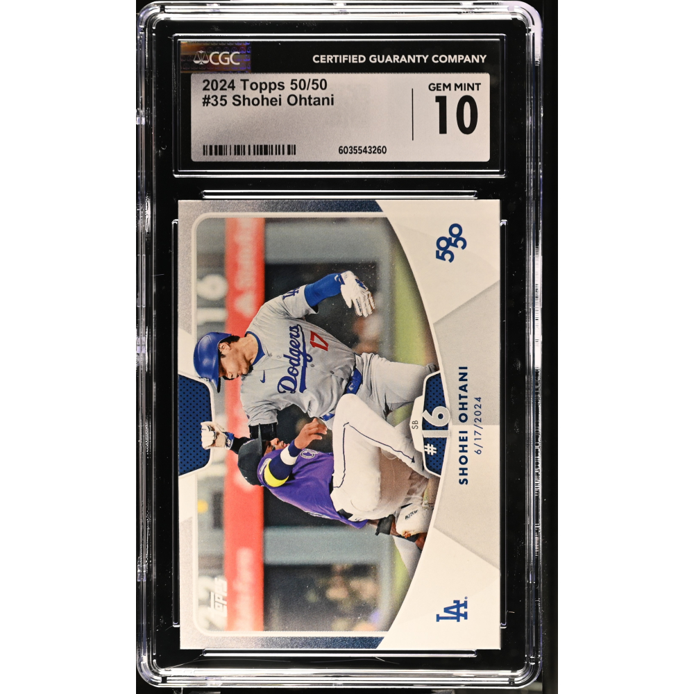 Shohei Ohtani 2024 Topps 50/50 #35 (CGC 10) at PristineAuction.com