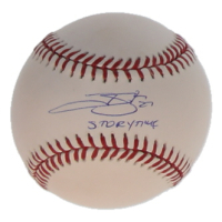 Trevor Story Signed OML Baseball Inscribed "Storytime" (JSA) at PristineAuction.com
