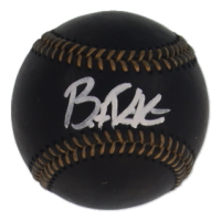 Brent Rooker Signed OML Black Leather Baseball (JSA) at PristineAuction.com