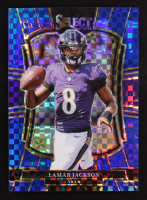 Lamar Jackson 2025 Select Prizm Blue #160 #070/175 at PristineAuction.com