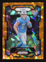 Sam LaPorta 2023 Panini Prizm Prizms Orange Ice #332 RC at PristineAuction.com