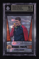 Michael Phelps 2024 Leaf Metal Special Release Legend Silver Lava Orange Foil Proofs #1/1 (BGS 9.5) at PristineAuction.com