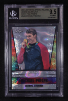 Michael Phelps 2024 Leaf Metal Special Release Legend Silver Lava Burst Foil Proofs #1/1 (BGS 9.5) at PristineAuction.com