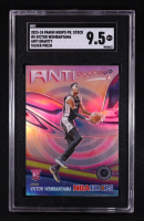 Victor Wembanyama 2023-24 Panini NBA Hoops Premium Stock Anti Gravity Silver Prizm #5 RC (SGC 9.5) at PristineAuction.com