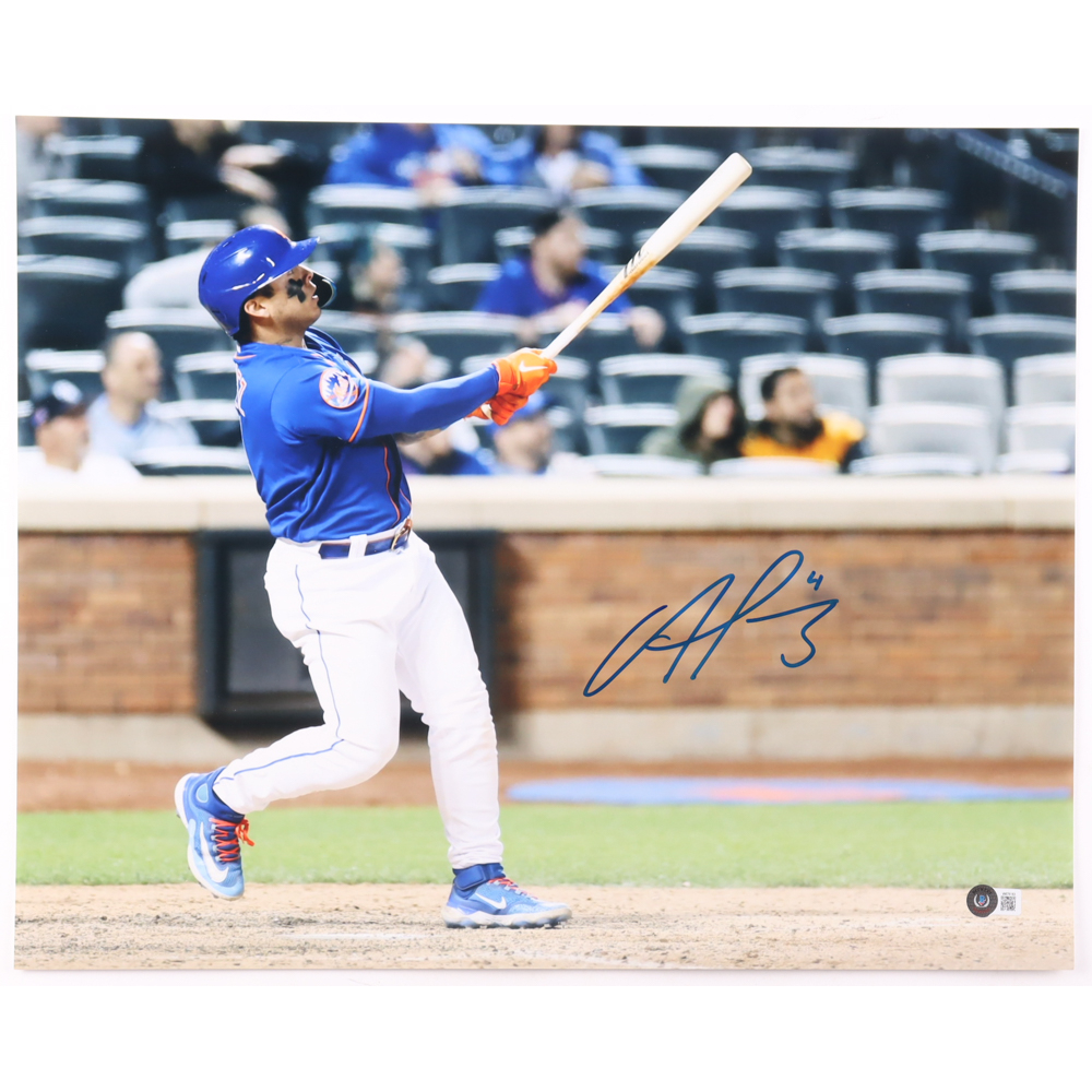 Francisco Alvarez Signed Mets 16x20 Photo (Beckett) at PristineAuction.com